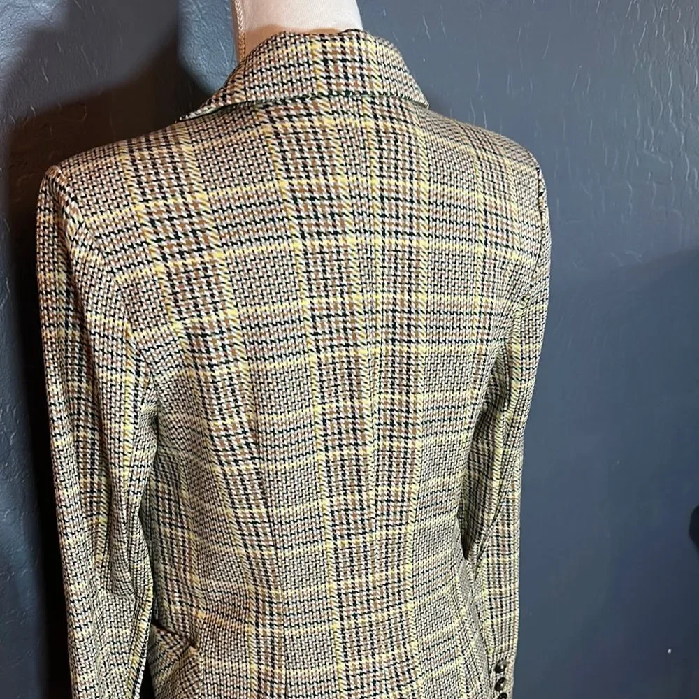 CAbi Black and Tan Blazer with Tailored‎ Fit